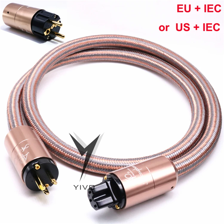 XSSH аудио YIVO AC США ЕС IEC Евро Schuko пробка nema 0,5 м 1 м 2 м 3 м 4 м Hifi Электрический японский Accuphase кабель питания провод шнур