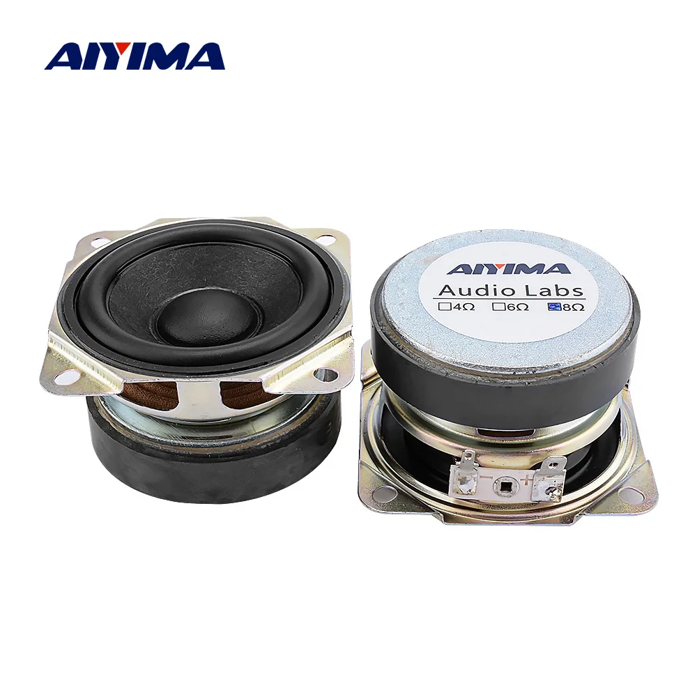 Aiyima 2 Pz 2.5 Pollici Full Range Mini Altoparlante Unità 8 Ohm 10W Amplificatore Audio Altoparlante Musicale Driver Altoparlante Home Theater Fai Da