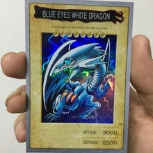 Yu Gi Oh Green Eye White Dragon SR Face Flash BANDAI Bandai самодельная открытка флеш-карточная игрушка серия хобби игровая коллекция карта аниме