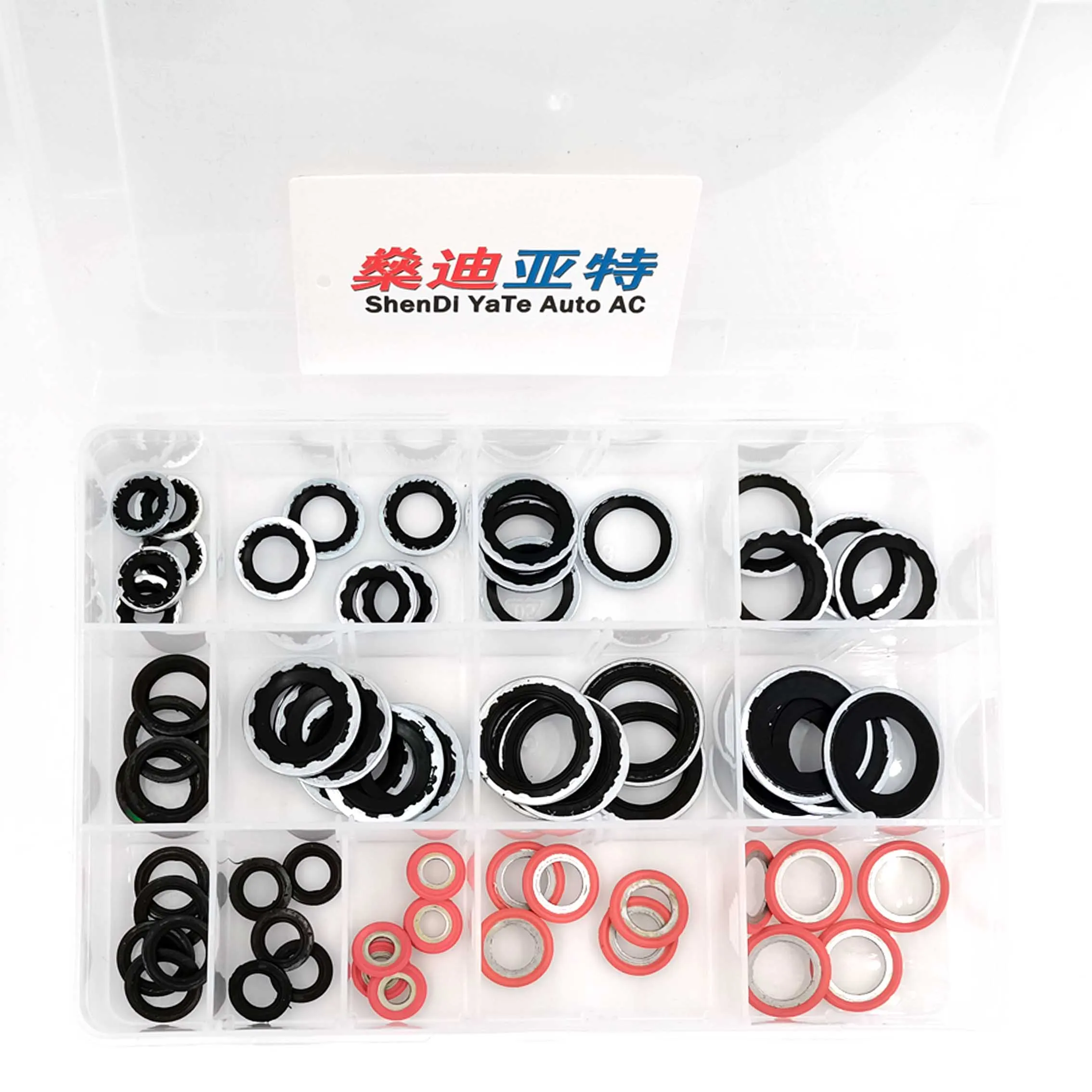 A/C Gasket O-Ring Seals 65pcs/set For Auto Air Conditioning System Compressor Hose Fittings Evaporator Condenser Pipe Joint