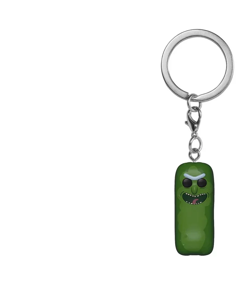 Funko Pop HP7 Харри Хедвиг Фокс брелок игрушки дисней Олаф Анна Эльза фигурка принцессы брелок Подвески Игрушки Южная парк Кенни - Цвет: pickle rick