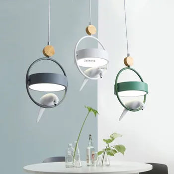 

Modern Design LED Pendant Lights Resin Bird Lamp Loft Hanglamp Lighting Creative Dining Room Decoration Lighting Light Fixtures