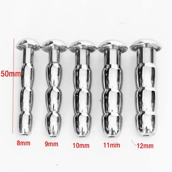 8-15mm Stainless Steel Urethral Sound Catheter Penis Plug Male Masturbator Penis Inserts Stimulation Dilator Chastity Sex Toys 5