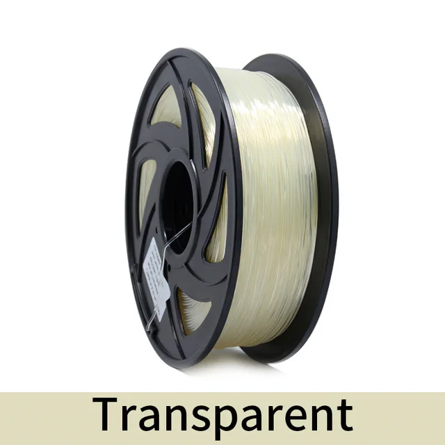 Transparent 3d принтер 1 кг 1,75 мм PLA нити печатные материалы красочные для 3d принтер Экструдер ручка Радуга пластиковые аксессуары красный серый - Цвет: Transparent