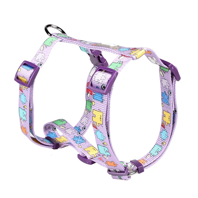 Colorful Adjustable Pet Harnesses for Small Medium Big Dogs Quick Release Firm Pet Chest Vest Dog Harnesses Bulldog Supplies