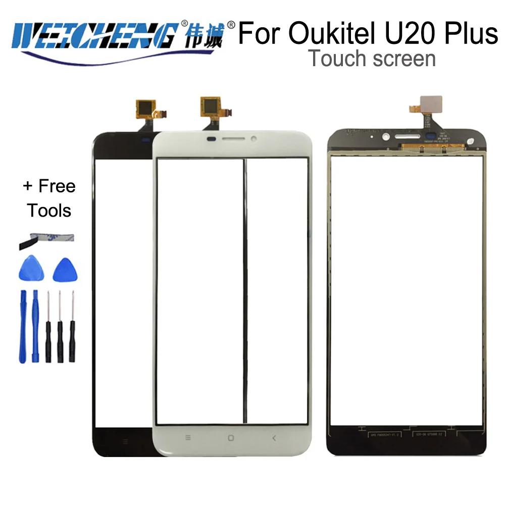WEICHENG для Oukitel U20 плюс сенсорный экран панель TP Для U20 плюс Сенсорная панель Замена Передняя сенсорная панель