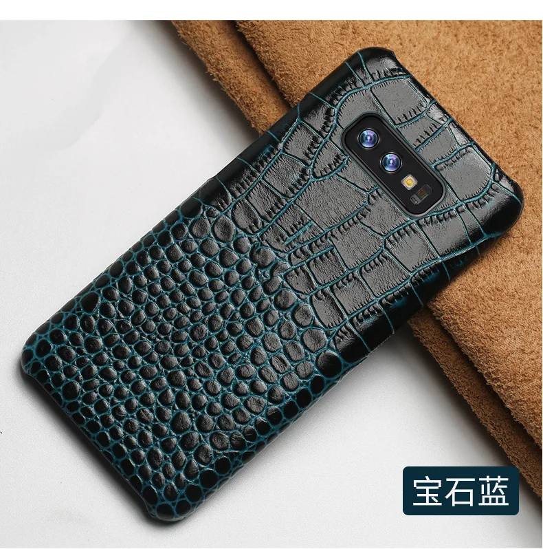 Чехол из натуральной крокодиловой кожи для телефона samsung galaxy A50 A70 A40 A20 Note 8 9 10 S8 S9 S10 plus