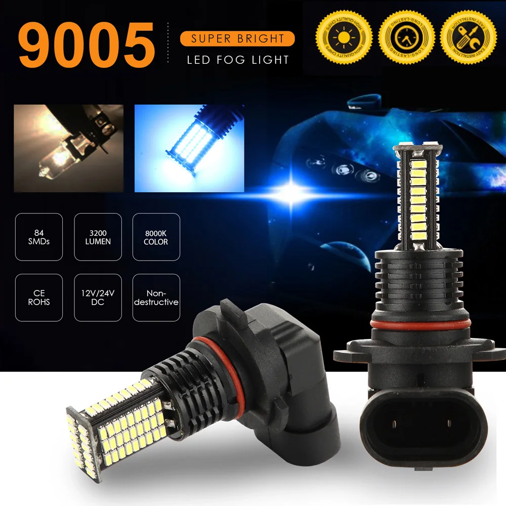 2 шт 9005/HB3 противотуманный светильник 3030SMD 3200LM 8000K автоматический светодиодный светильник s 12V d a nd высокое качество