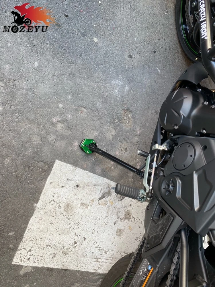 Side Stand Enlarge Kickstand Fit For KAWASAKI VERSYS650 VERSYS 650 2010-2019 2018 Motorcycle Accessories Sidestand Foot Enlarger