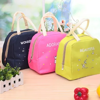 

Portable Bento Box Lunch Bag Insulated Thermal Cooler Carry Tote Picnic Storage Container Bento Bag office school meal Pouch