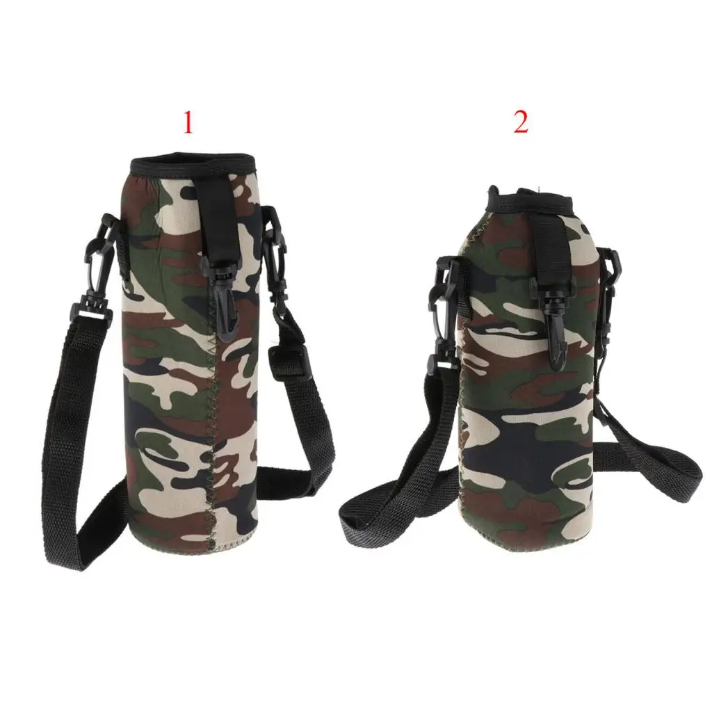 Insulated Sport Water Bottle Cover Neoprene Insulated Sleeve Bag Case Pouch Camouflage Water Bottle Storage Sleeve Accessories water bottle bag