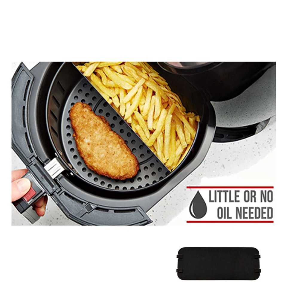 XL Air Fryer Cooking Divider, Compatible with 9inch Air Fryer Baskets. Ai m9u 3X 