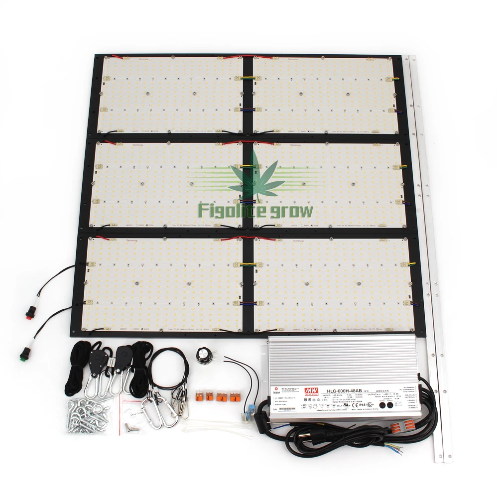 US $867.24 PPFD 31 UmolJ 600W Samsung LM301H UV IR With Switch Turn OnOff QB Tech V4 Board Led Grow Lights Meanwell Driver