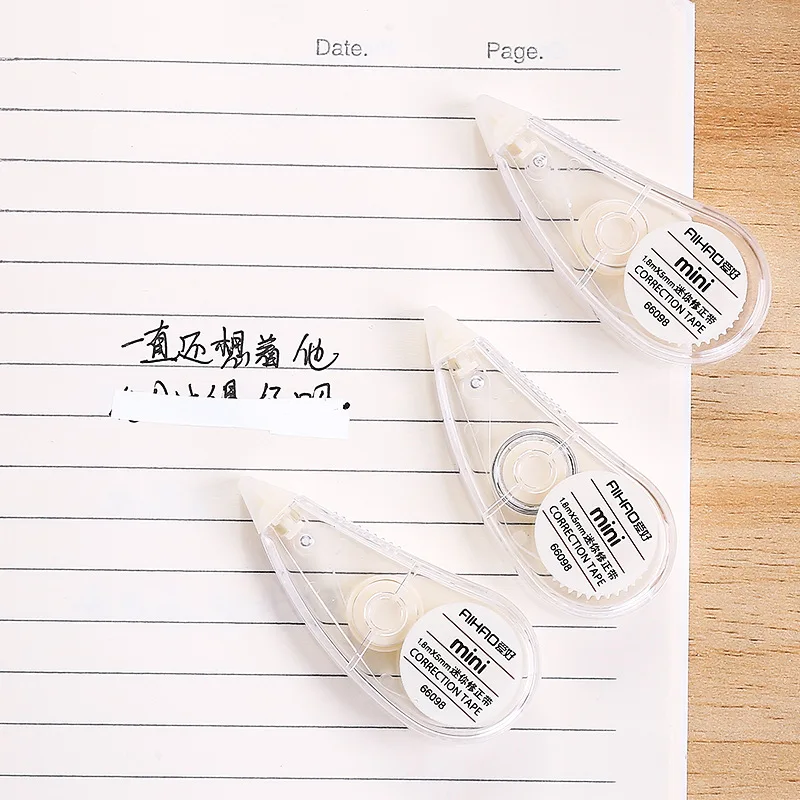 

South Korea Creative Simple Hipster Transparent Correction Tape Cartoon Students Corretion Pen/fluid Students Learning Stationer
