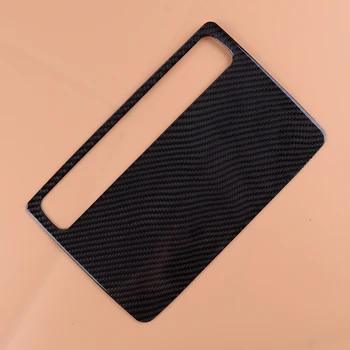 

DWCX Carbon Fiber Black Car Interior Console Navigation GPS Panel Frame Trim Cover fit for Audi A3 8V 2012-2014 2015 2016 2017