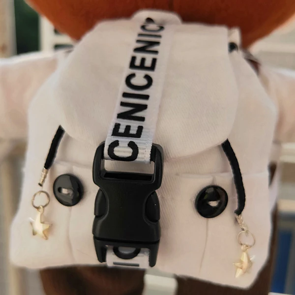 15 или 20 см Кукла Сумка Наплечная плюшевая кукла рюкзак - Цвет: 20cm doll white bag