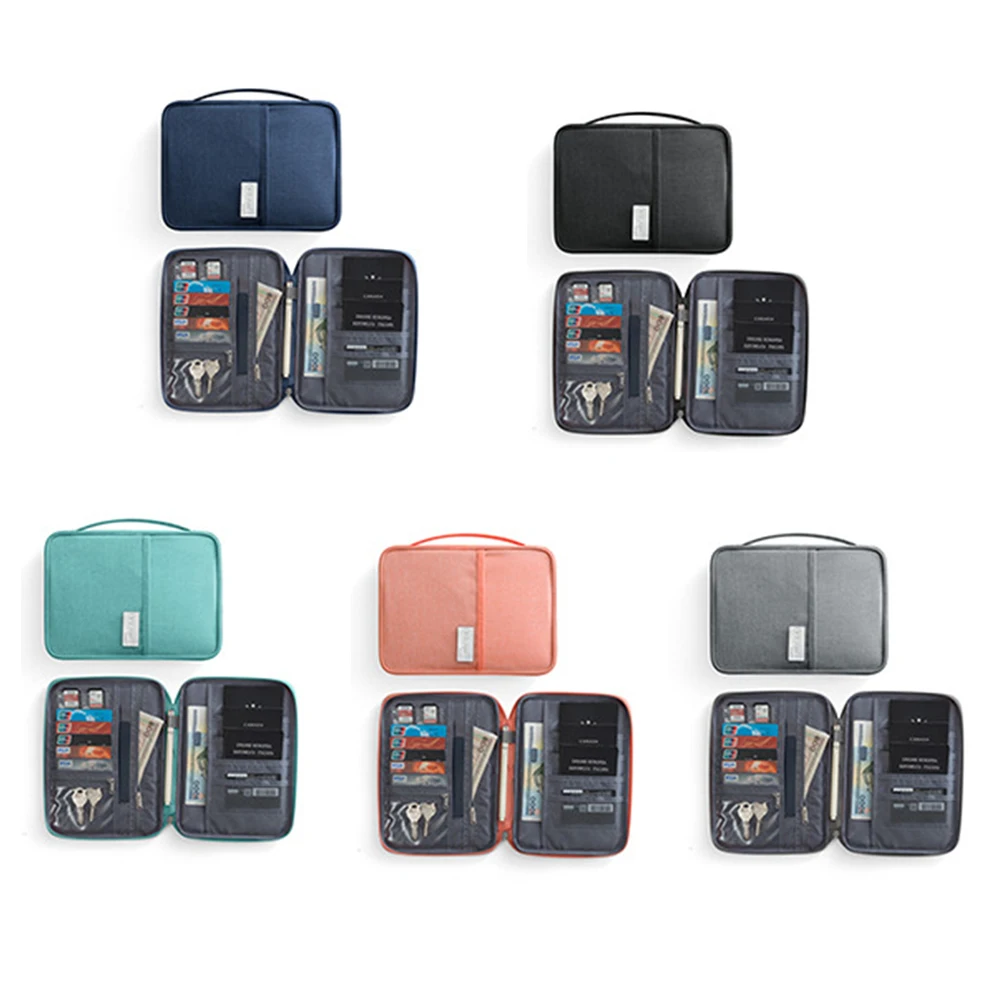 1pcs Passport Travel Wallet Holder Waterproof Multi-Function Credit Card Wallets Organizer Document Bag ID Card Storage Pack