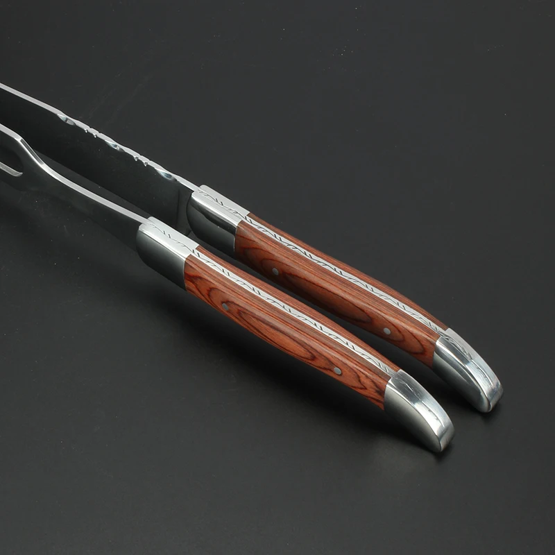 Stainless Steel Carving Knife and Fork Set (8)