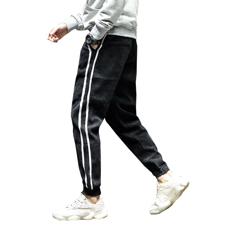 

2019 Fashion Streetwear Sweatpants Joggers Causal Sportswear Pants Men Black White Men's Hip Hop Sweatpants Trousers For Men