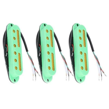 

New Guitar Pickup Guitar Single Coil Pickup Neck Middle Bridge Pickup Kit Pickup with Frame Guitar Parts Guitar Accessory Musica