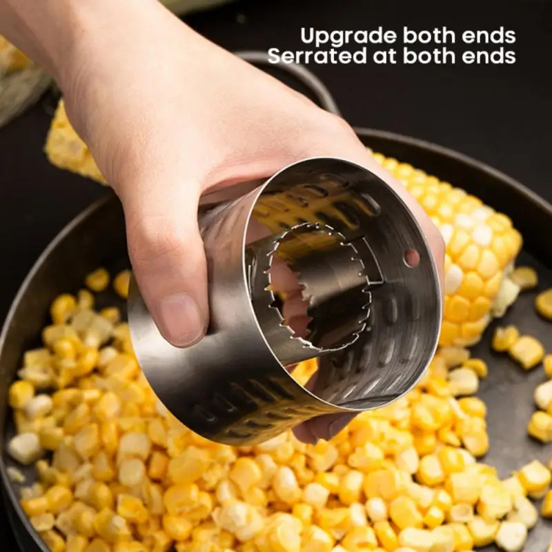 1pcs Home Corn Plane Peeler Cob Thresher Gadgets Manual Rotation Stainless Steel Corn Stripper Cutter Kitchen Tools Cocina
