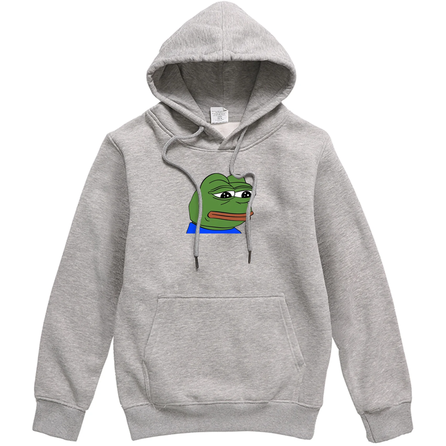 2019 Sad Frog Print Mens Hoodies Hip Hop Sportswear Pullover Male Harajuku Fleece Long Sleeve Hooded 1