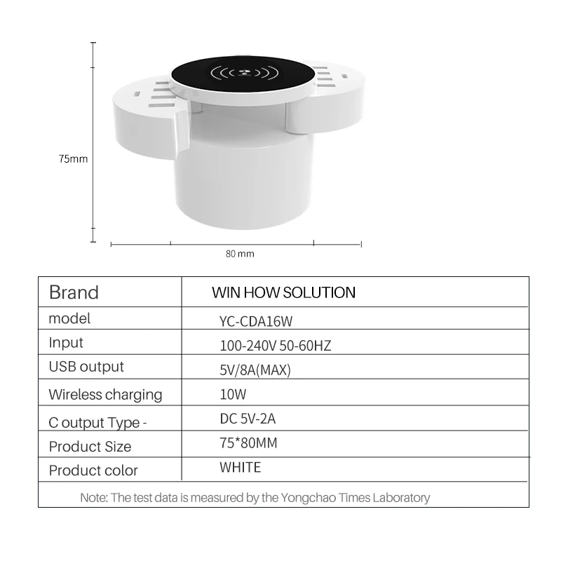ABKT-? Wenhao Usb зарядное устройство, многофункциональное 8 Usb+ 2Type-C быстрое зарядное устройство мульти-порт Usb умная розетка питания, 1,5
