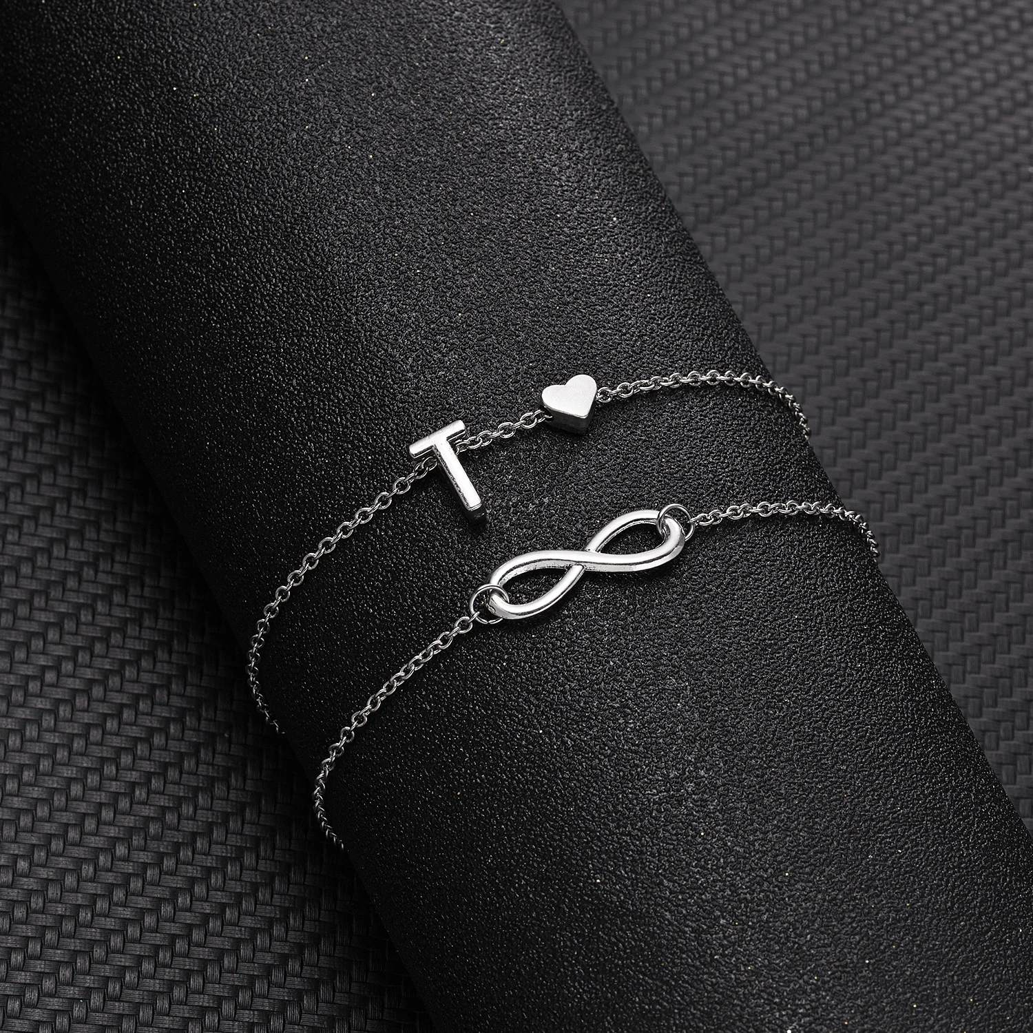Sommer Neue A-Z Brief Initial Fußkettchen Für Frauen Silber Farbe Herz Fußkettchen Armband Bein Kette Mode Strand Party Fuß Schmuck – Detail 39