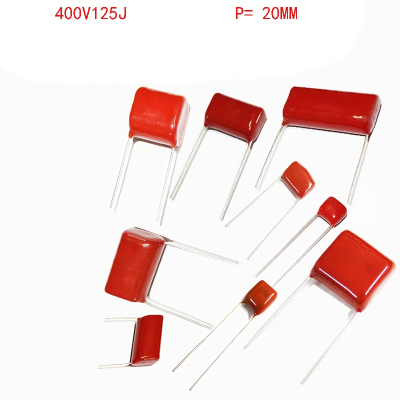 Новый 20 шт. CBB22 400V125J 1 мкФ шаг мм 400V 125 2 CBB 125J400V полипропиленовый пленочный