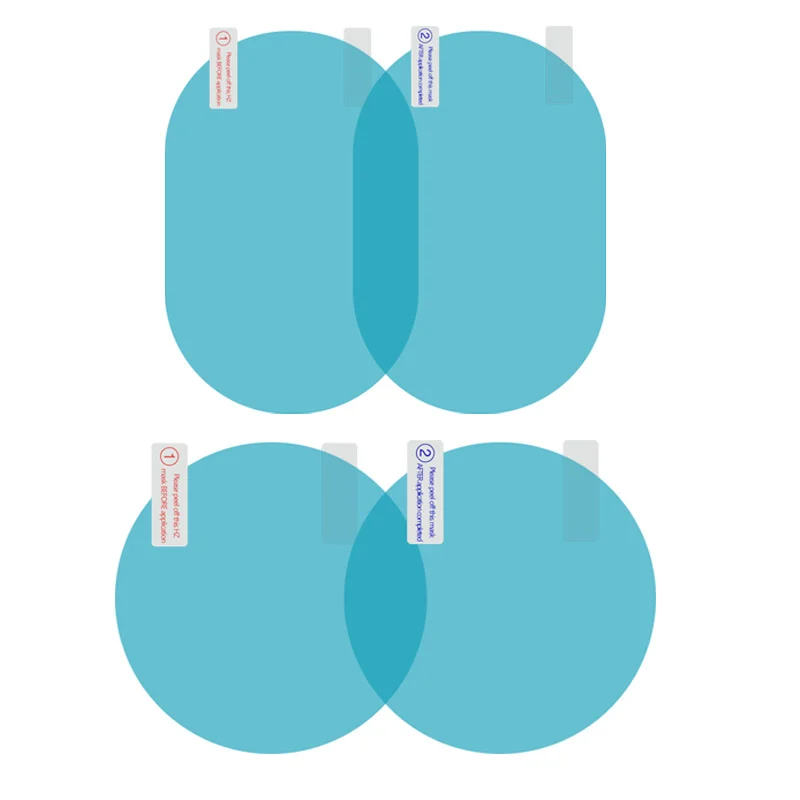 for 2Pcs/set Rainproof Car Accessories Mirror Window Clear Film Membrane Anti Fog Anti-glare Waterproof Sticker Driving Safety