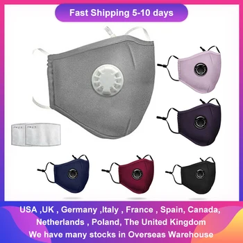 

Mask Face PM2.5 Anti Dust Mask Activated Carbon Filter Anti-pollution Anti-smog Face Masks Washable Reusable Face Masks Mouth