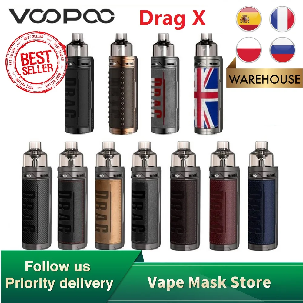 Горячая Распродажа VOOPOO перетащите X мод под комплект с 4 5 мл Pod PnP VM6 0.15ohm / VM1 0.3ohm