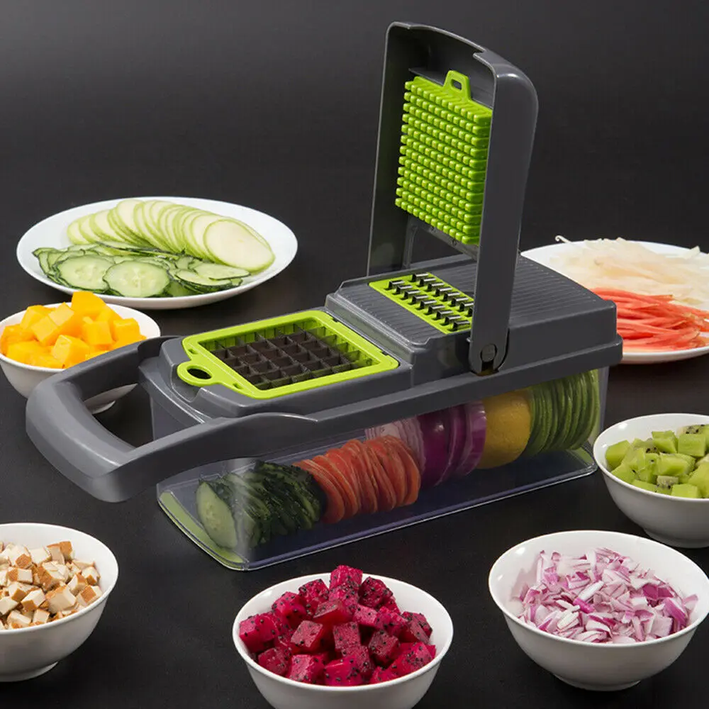 7 In1 Vegetable Cutter Food Salad Fruit Peeler Cutter Slicer Dicer Chopper Kitchen 2019 New