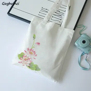 

Shopping Bags Women Floral Chinese Style Eco Reusable Womens Shopper Bag Elegant Korean Style Daily Canvas Tote Harajuku Trendy