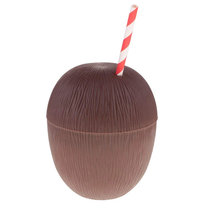 1pcs Summer Beach Pineapple Coconut Shape Tropical Drink Cup Coconut Cup Pineapple Cup With Straw Party Supplies