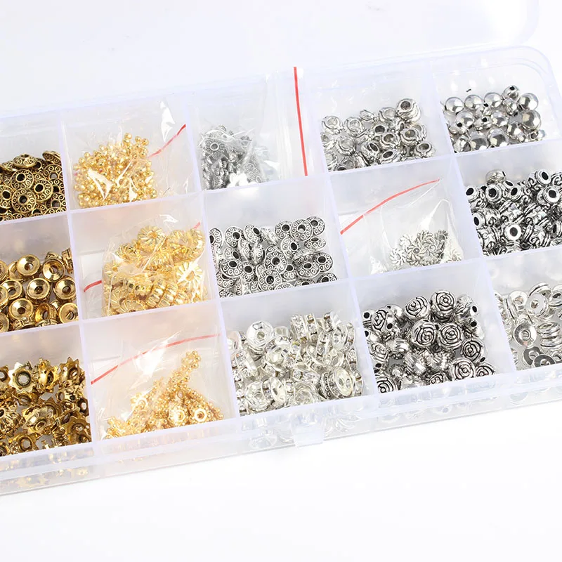 

LanLi 100pcs Spacer Bead Spacers assembly DIY Fashion Jewelry Findings Making Box Jewelry Tool Beads Accessories