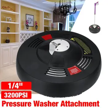 

High Pressure Cleaner Round Attachment for 1/4" Quick Connector Adapters Flat Surface Cleaner Power Washer Gas Pressure Washer