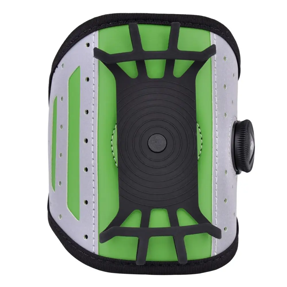 Новинка 360 ° Вращение нарукавная повязка Водонепроницаемые Светоотражающие сумки держатель мобильного телефона чехол улица, спортивный зал фитнес сумки для бега - Цвет: Green