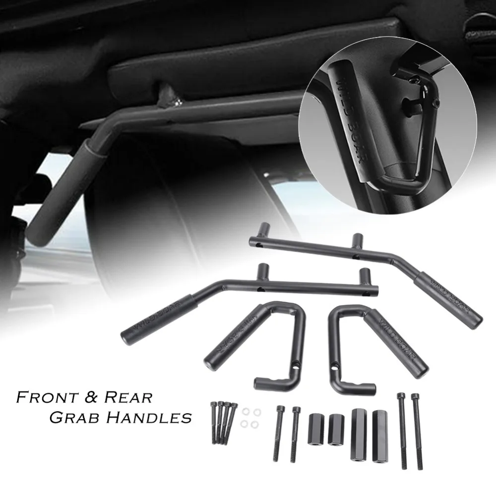LUCKMART 4 шт. передние и задние ручки накладки из твердой стали для 2007- Jeep Wrangler JK 4 двери высокое качество Автозапчасти