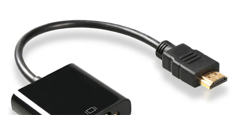 HDMI-VGA кабель конвертер мужчин-конвертер с разъемом адаптер 1080P цифровой аналоговый видео аудио для ПК ноутбука планшета