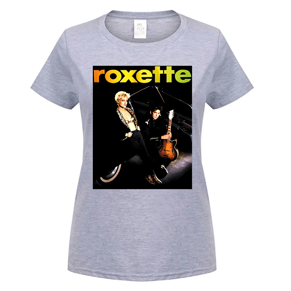 women gray Roxette Joyride поп-группа рок-группа Мужская футболка Размер S-3Xl Высокое качество Повседневная футболка с принтом - Цвет: women gray