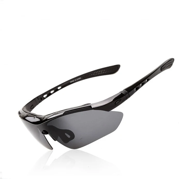Очки поляризованные спортивные велосипедные солнцезащитные очки Gafas ciclismo наружные мужские/женские MTB велосипедные очки для езды на мотоцикле Daisy UV400 - Цвет: Черный