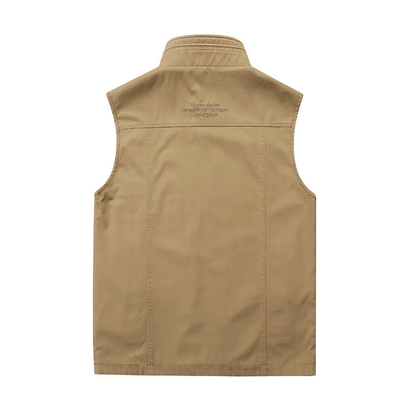 8528 Spring And Autumn Men Waistcoat Double-sided Wear Season Thin Waistcoat Casual Middle Aged And Elderly People Daddy Clothes