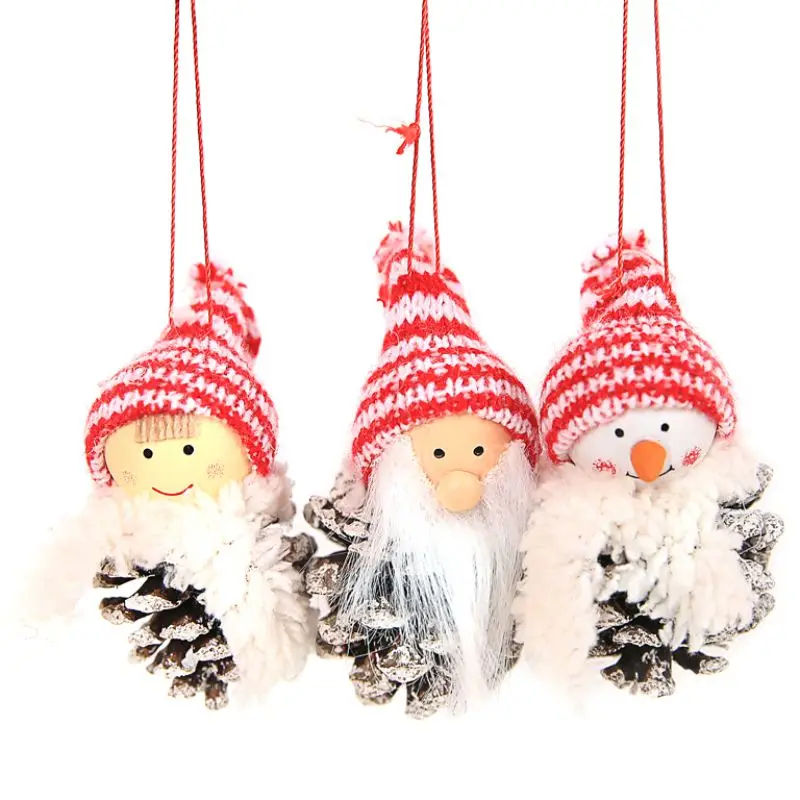 3 шт./партия, Рождественские Подвески Санта-Клауса, украшения для Рождественская игрушка, украшения, подарок для детей, Новогодние товары