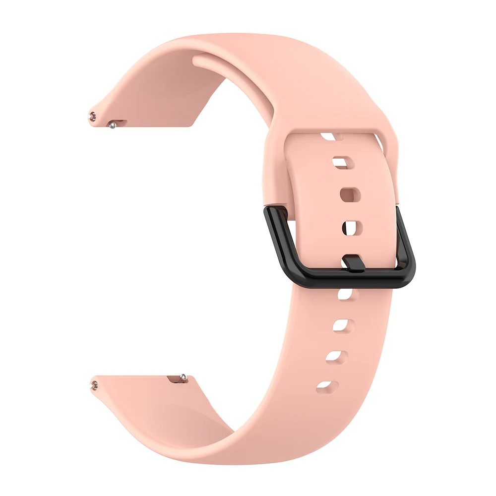 pink Силиконовый ремешок для наручных часов для Huami Amazfit GTS GTR Bip, Смарт-часы, спортивный сменный Браслет, аксессуары для браслетов - Цвет: pink