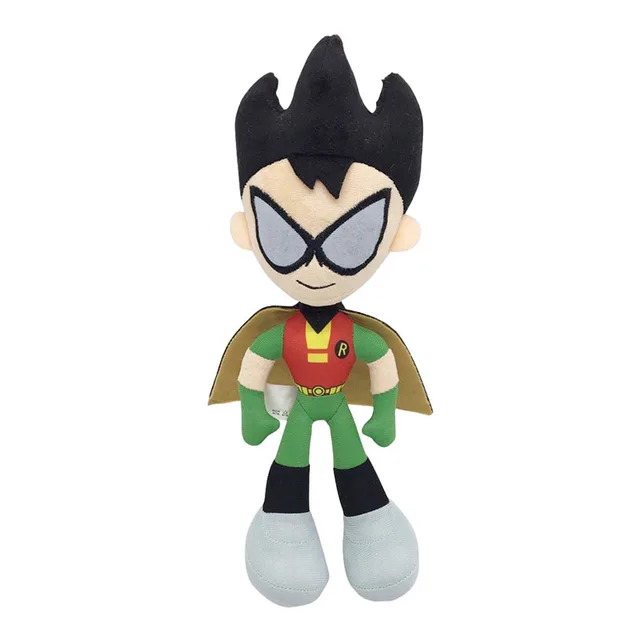 25Cm Teening Titanes Go Robin Plush Toys Cartoon Robin Beast Boy Raven Cyborg Starfire Soft Stuffed Toys For Kids Birthday Gifts