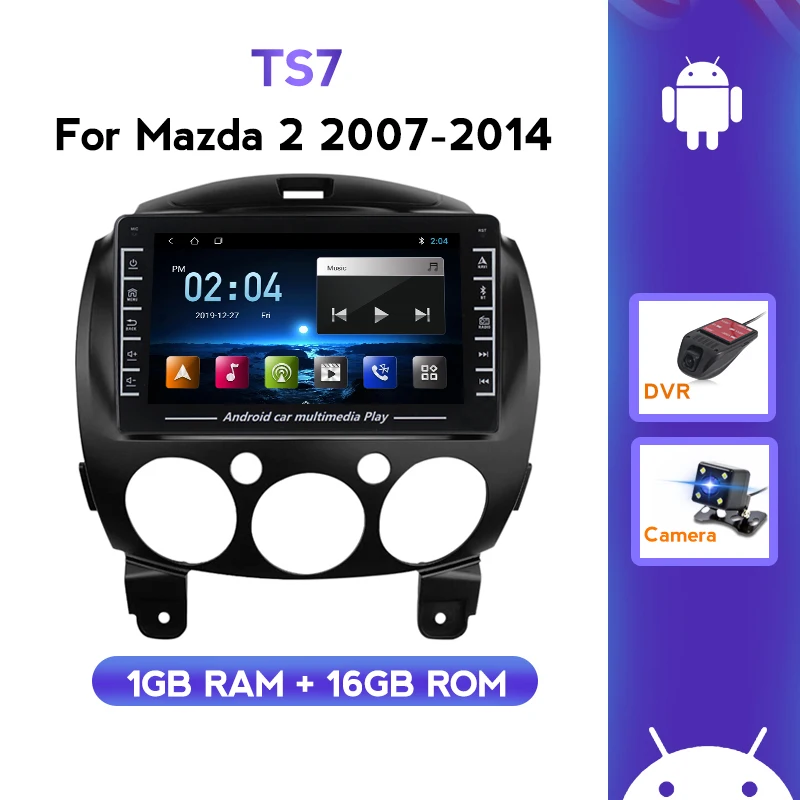 Car Android Radio Multimedia Player For MAZDA 2 Mazda2 2007 2014 GPS