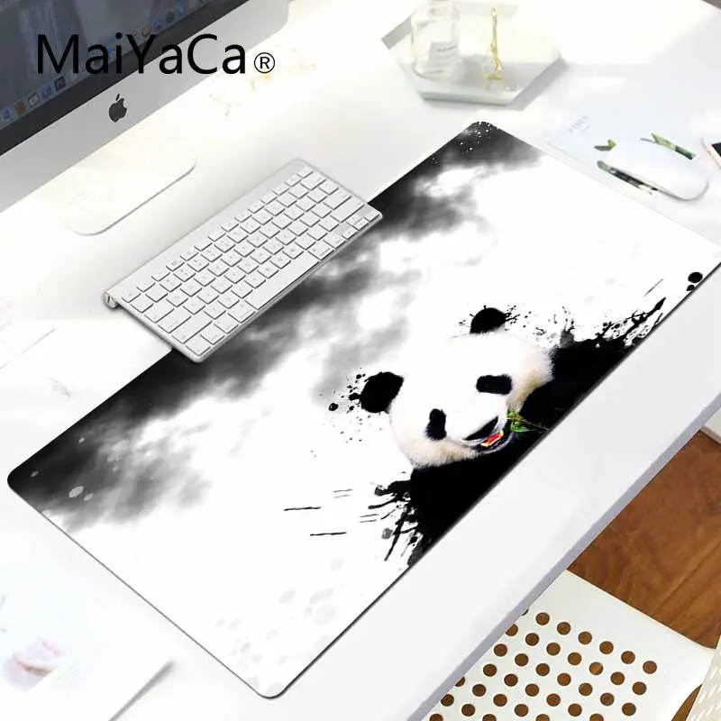 LockEdge 30X90cm MaiYaCa панда большой коврик для мыши ПК компьютерный коврик Комфортный коврик для мыши игровой коврик для мыши - Цвет: LockEdge 30X90cm