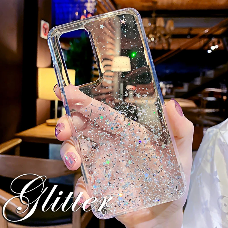 Luxury Glitter Silicone Case For Samsung A72 A52 A32 A22 A71 A51 A31 A21 A50 A70 A30 A20 A10 Clear Soft Case Cover Ultra Thin classic galaxy s22 ultra case