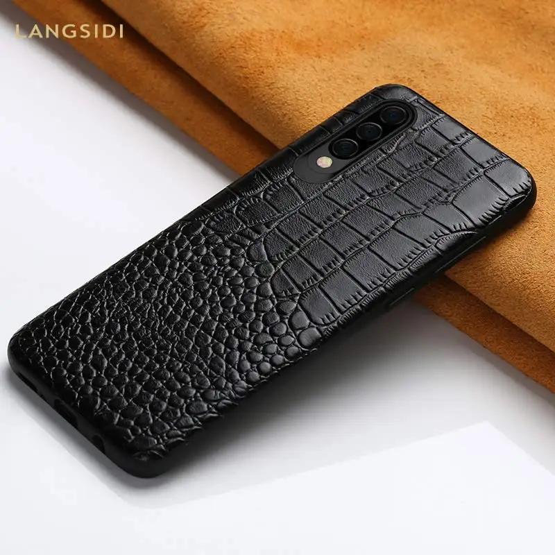 

Genuine Leather phone case for Samsung galaxy a30 A50 S7 Edge Note 10 Plus 360 Full protective cover for samsung s10 plus coque